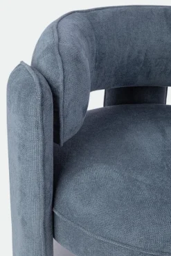 POLTRONA IN TESSUTO BLU - AISHA
