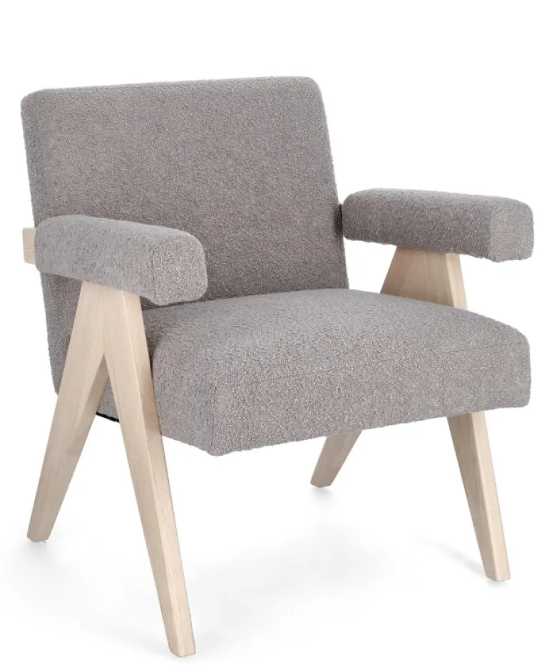 POLTRONA IN TESSUTO TORTORA - FAIZA