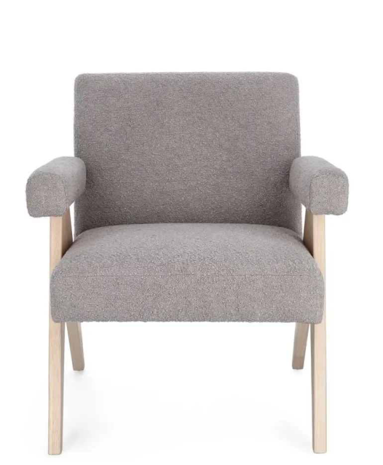 POLTRONA IN TESSUTO TORTORA - FAIZA