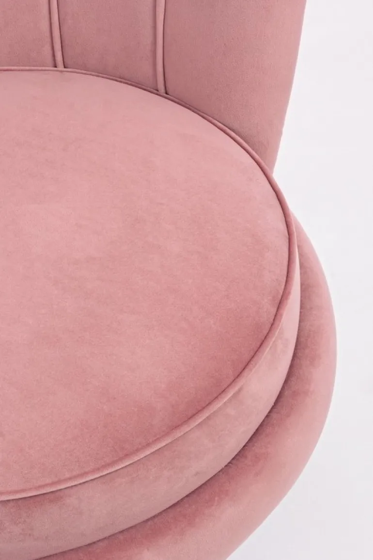 POLTRONA IN VELLUTO ROSA ANTICO - GILIOLA