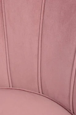 POLTRONA IN VELLUTO ROSA ANTICO - GILIOLA