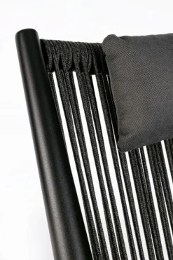 POLTRONA LOUNGE IN CORDA PER ESTERNO NERO XK0Y - ALOHA NEW