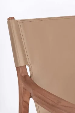 POLTRONA LOUNGE IN PELLE TORTORA- CAROLINE