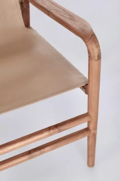 POLTRONA LOUNGE IN PELLE TORTORA- CAROLINE