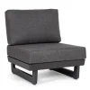 POLTRONA MODULARE IN ALLUMINIO ANTRACITE WG21 - INFINITY