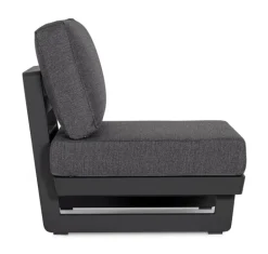 POLTRONA MODULARE IN ALLUMINIO ANTRACITE WG21 - INFINITY