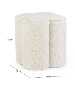 POUF EFFETTO BOUCLE' NATURALE - COINTA