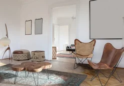 POUF IN PELLE - SANPARK FIVE