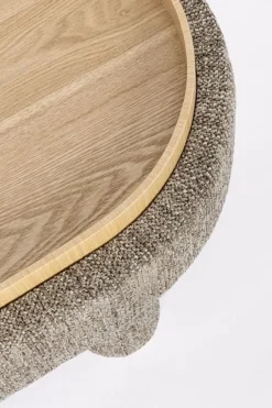 POUF TANYA C-VASS OVALE GRIGIO