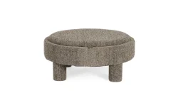 POUF TANYA C-VASS TONDO GRIGIO
