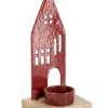 P.TEALIGHT 1P CORNWALL CASA ROSSO H19