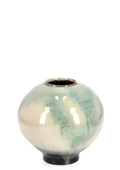 P.VASO COIRA TONDO BIANCO AZZURRO D30