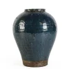 P.VASO RUNE TERRACOTTA BLU H28,5