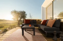 SALOTTO ANGOLARE IN ALLUMINIO ANTRACITE CX23 - KONNOR