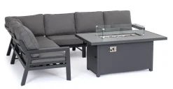 SALOTTO ANGOLARE IN ALLUMINIO ANTRACITE PG61 - HENDRIX