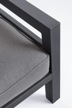 SALOTTO ANGOLARE IN ALLUMINIO ANTRACITE PG61 - HENDRIX