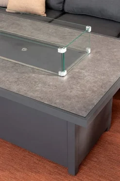 SALOTTO ANGOLARE IN ALLUMINIO ANTRACITE PG61 - HENDRIX