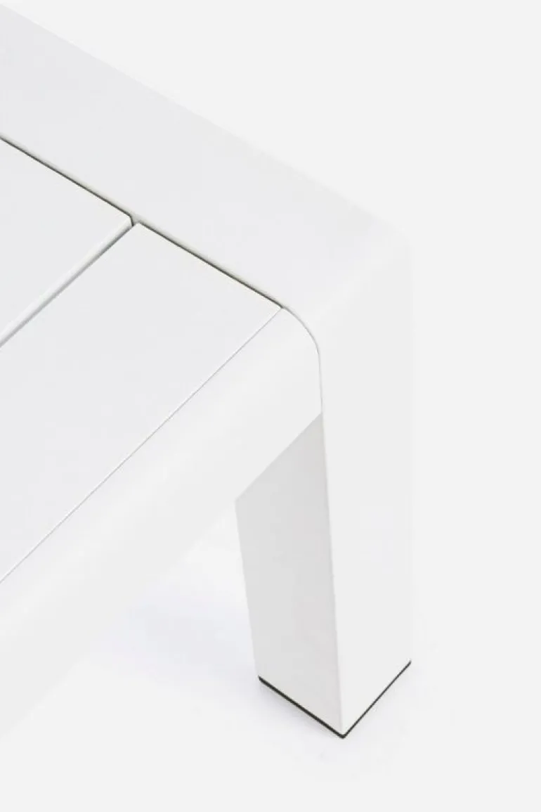 SALOTTO ANGOLARE IN ALLUMINIO BIANCO CX21 - KONNOR