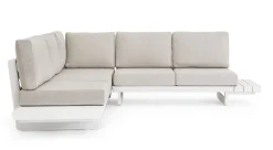 SALOTTO ANGOLARE IN ALLUMINIO BIANCO WG20 - INFINITY