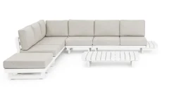 SALOTTO ANGOLARE IN ALLUMINIO BIANCO WG20 - INFINITY