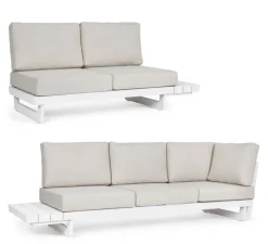 SALOTTO ANGOLARE IN ALLUMINIO BIANCO WG20 - INFINITY