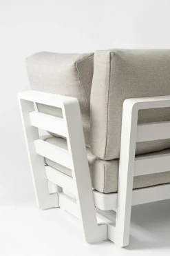 SALOTTO ANGOLARE IN ALLUMINIO BIANCO WG20 - INFINITY