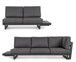 SALOTTO ANGOLARE IN ALLUMINIO ANTRACITE WG21 - INFINITY