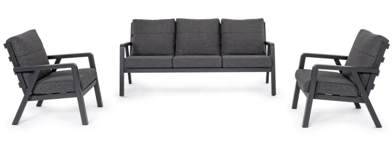 SALOTTO IN ALLUMINIO ANTRACITE JX55 - TRUMAN