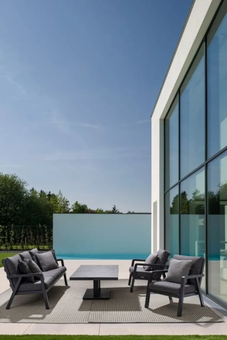 SALOTTO IN ALLUMINIO ANTRACITE JX55 - TRUMAN