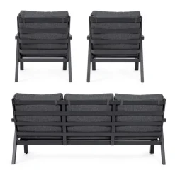 SALOTTO IN ALLUMINIO ANTRACITE JX55 - TRUMAN