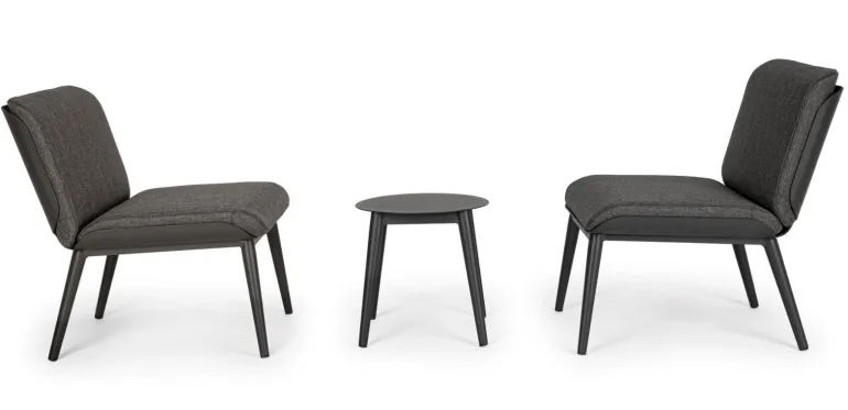 SALOTTO IN ALLUMINIO ANTRACITE WG21 - ISABELA