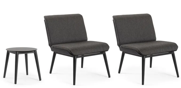 SALOTTO IN ALLUMINIO ANTRACITE WG21 - ISABELA