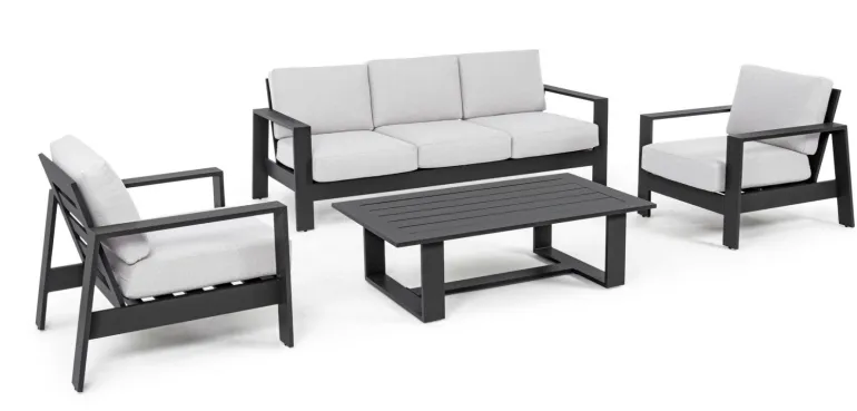 SALOTTO IN ALLUMINIO ANTRACITE YK13 - BALTIC