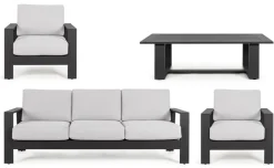 SALOTTO IN ALLUMINIO ANTRACITE YK13 - BALTIC