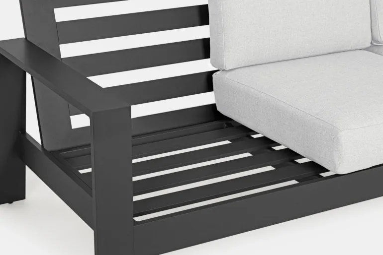 SALOTTO IN ALLUMINIO ANTRACITE YK13 - BALTIC