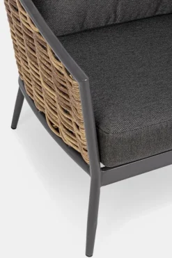 SALOTTO IN FIBRA SINTETICA ANTRACITE YK13 - MARIBELA