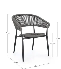 SEDIA C-BR ALGAIDA ANTRACITE/GRIGIO