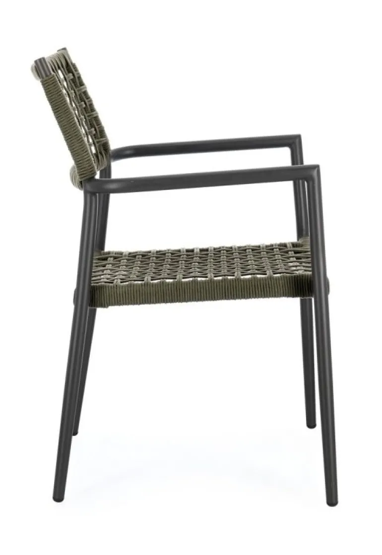 SEDIA C-BR CALETA ANTRACITE/VERDE