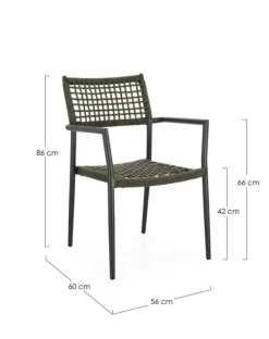 SEDIA C-BR CALETA ANTRACITE/VERDE