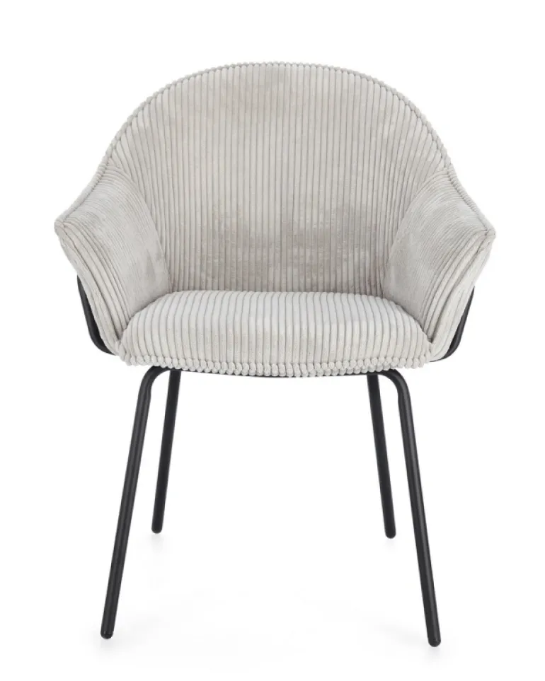 SEDIA C-BR CASSIDY NERO/GRIGIO CHIARO