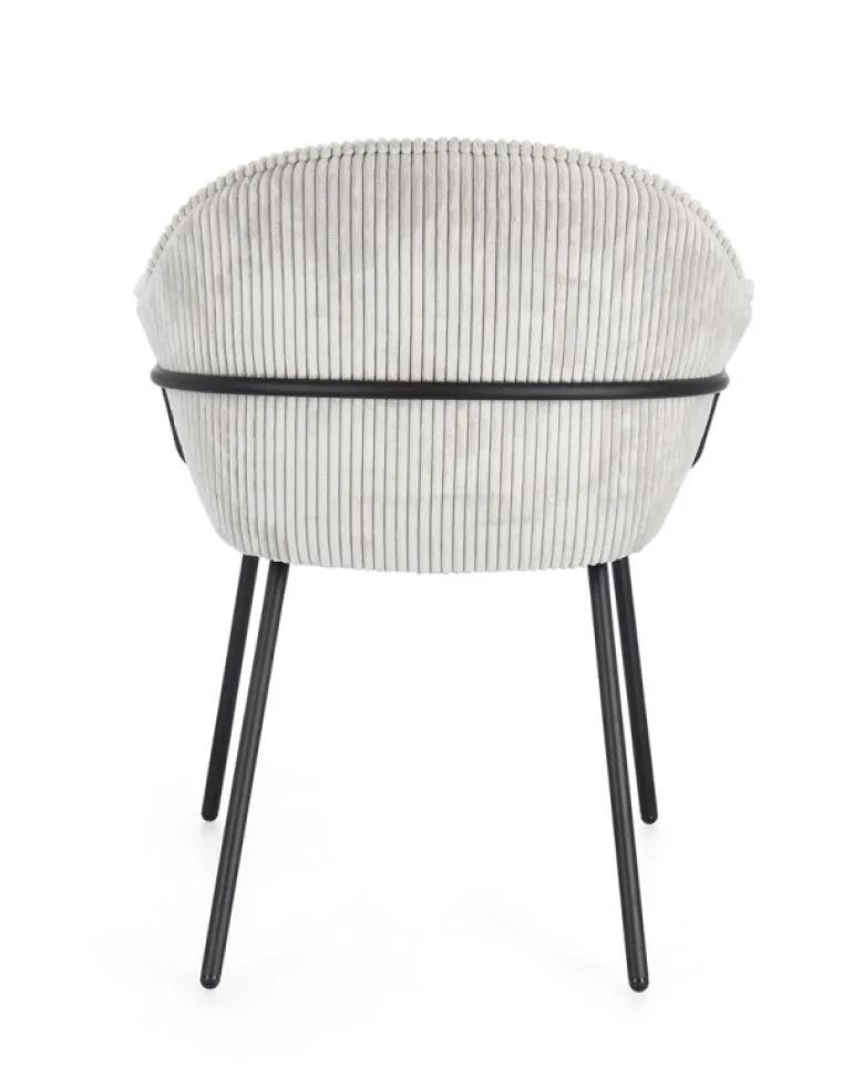 SEDIA C-BR CASSIDY NERO/GRIGIO CHIARO