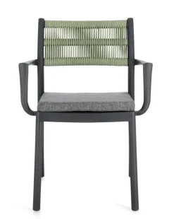 SEDIA C-BR C-C ALVIN ANTRACITE/VERDE