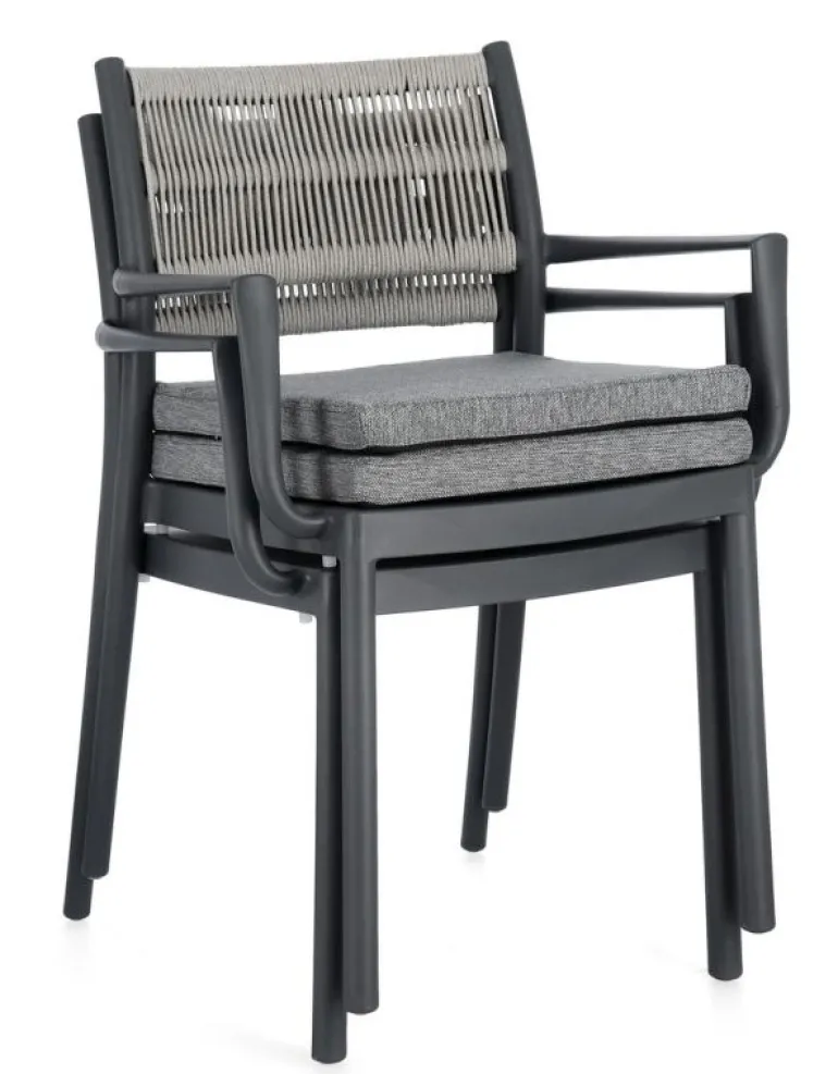 SEDIA C-BR C-C ALVIN ANTRACITE/GRIGIO CH