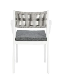 SEDIA C-BR C-C ALVIN BIANCO/GRIGIO CH.