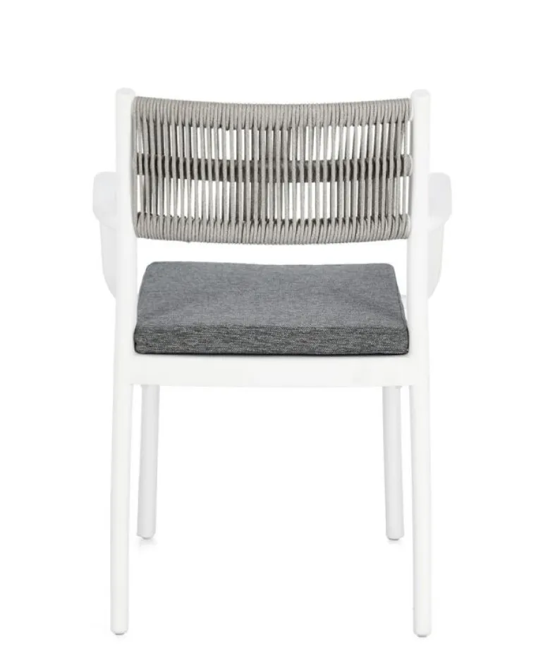 SEDIA C-BR C-C ALVIN BIANCO/GRIGIO CH.