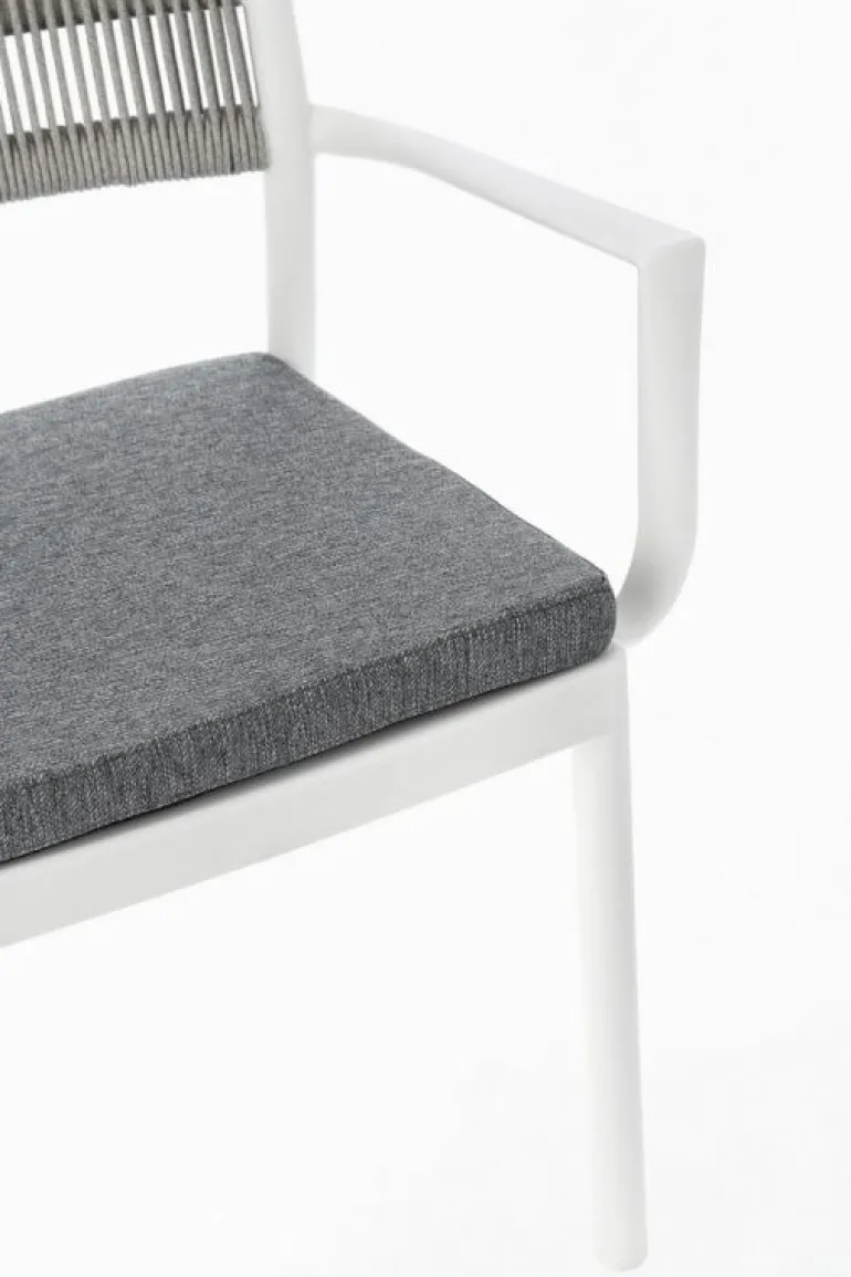 SEDIA C-BR C-C ALVIN BIANCO/GRIGIO CH.