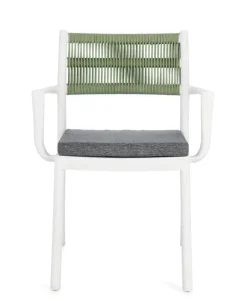 SEDIA C-BR C-C ALVIN BIANCO/VERDE