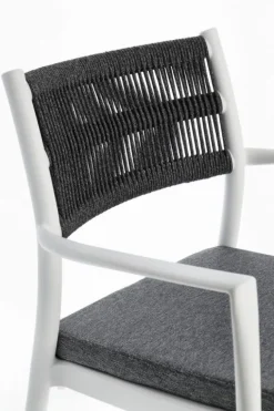 SEDIA C-BR C-C ALVIN BIANCO/GRIGIO SCURO