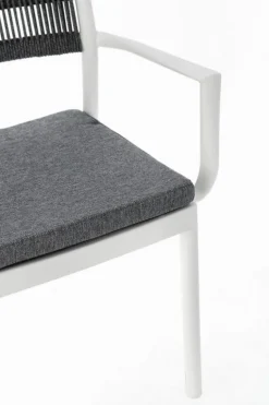 SEDIA C-BR C-C ALVIN BIANCO/GRIGIO SCURO