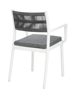 SEDIA C-BR C-C ALVIN BIANCO/GRIGIO SCURO